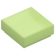 Lego destička 1x1 hladká, žluto zelená (6304896)